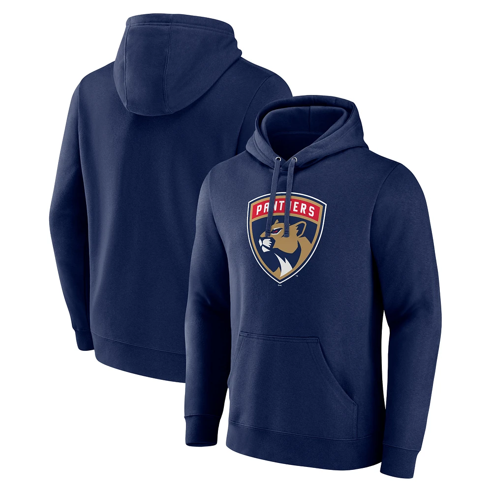 Men's Navy Florida Panthers Primary Logo Pullover Hoodie