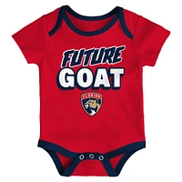 Newborn  Florida Panthers Loyal Buddies Three-Pack Bodysuit Set