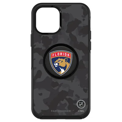 Florida Panthers OtterBox Otter+Pop PopSocket Symmetry Camo Design iPhone Case - Black