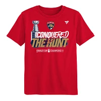 Preschool Fanatics  Red Florida Panthers 2024 Stanley Cup Champions Parade Celebration T-Shirt