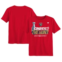 Preschool Fanatics  Red Florida Panthers 2024 Stanley Cup Champions Parade Celebration T-Shirt