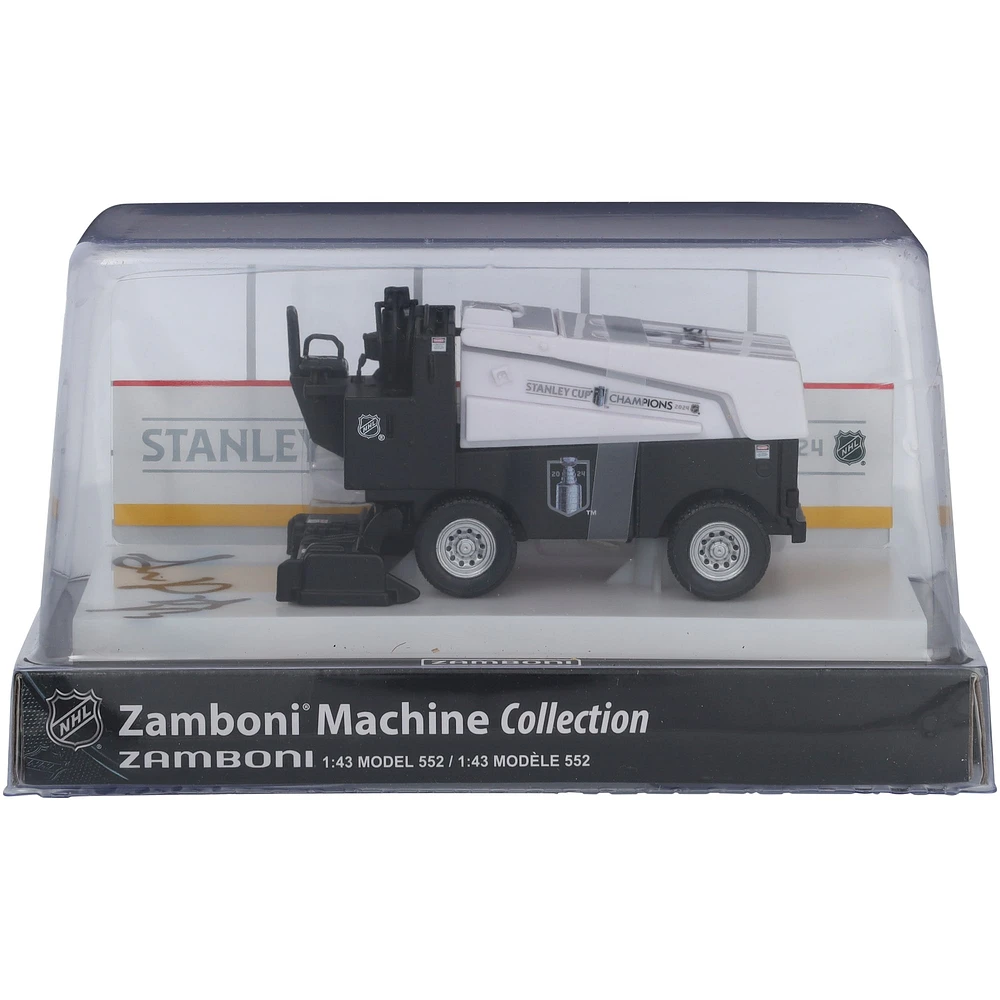 Sam Reinhart Florida Panthers Autographed 2024 Stanley Cup Champions 1:43 Scale Die-Cast Zamboni