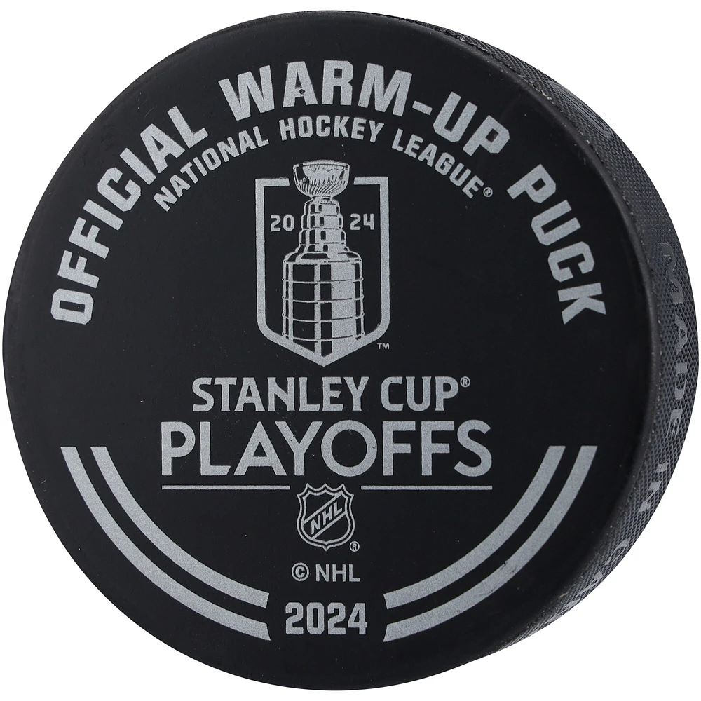Sergei Bobrovsky Florida Panthers Autographed Practice-Used Warm-Up Puck from Game 1 of the Eastern Conference Finals during the 2024 Stanley Cup Playoffs vs. New York Rangers