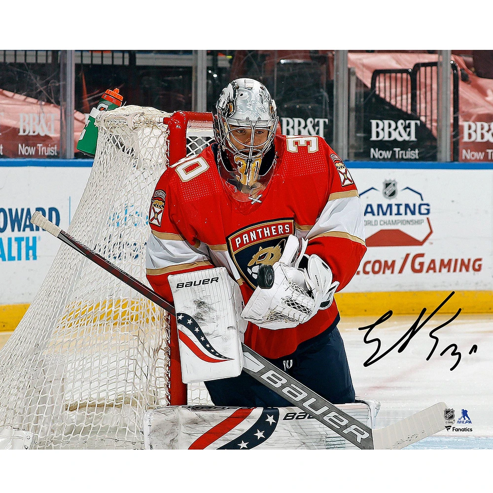 Spencer Knight Florida Panthers Autographed 16" x 20" NHL Debut Photograph