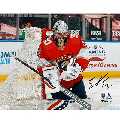 Spencer Knight Florida Panthers Autographed 8" x 10" NHL Debut Photograph