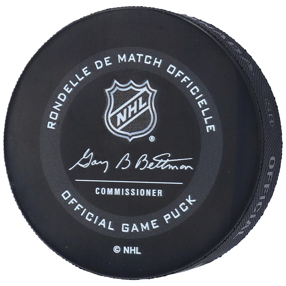 Spencer Knight Florida Panthers Autographed Official Game Hockey Puck