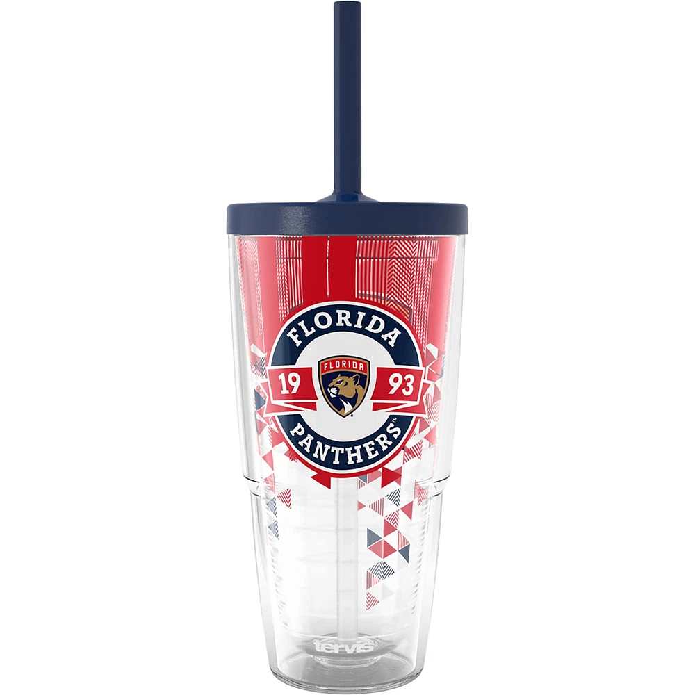 Gobelet classique Tervis Florida Panthers de 24 oz avec couvercle à paille