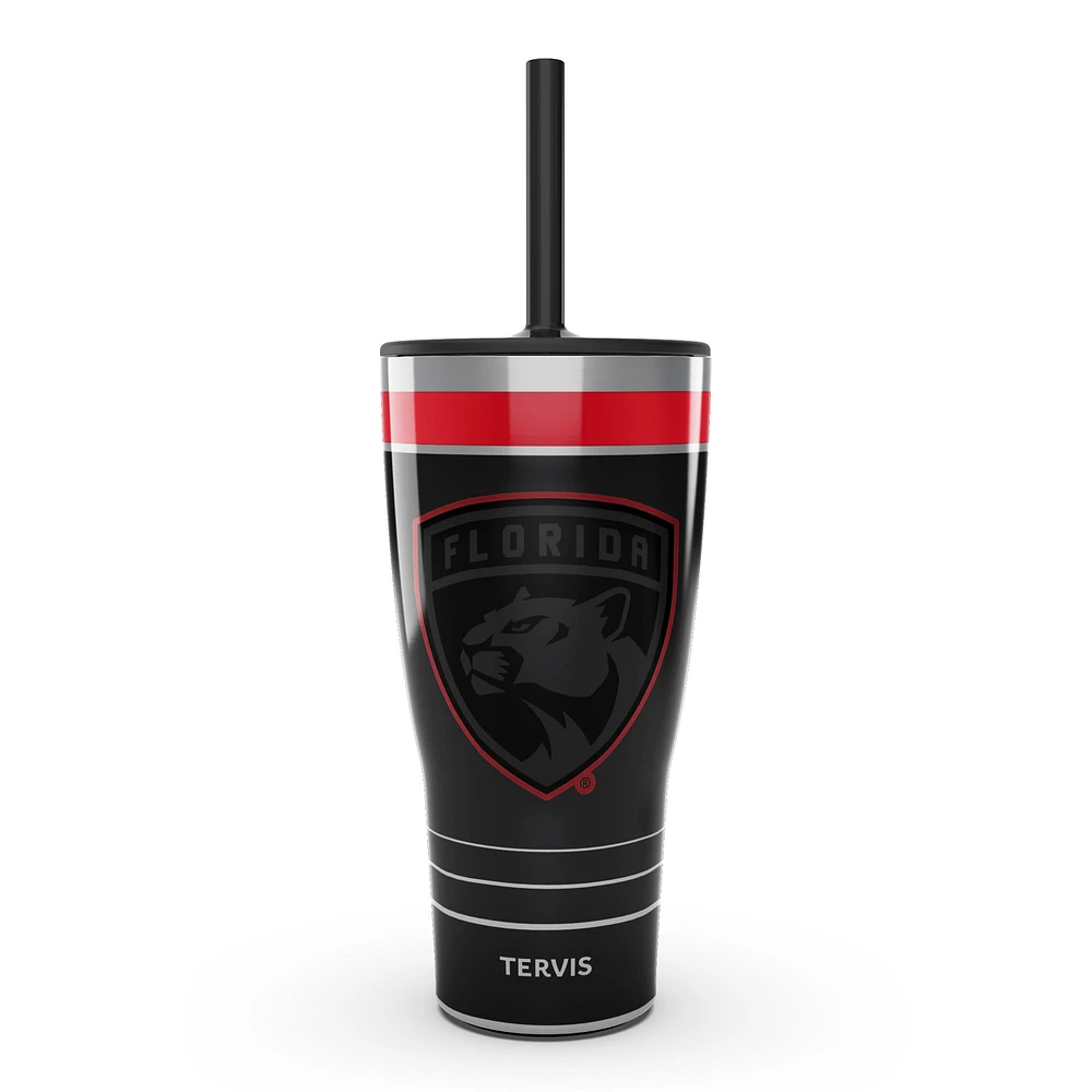 Tervis Panthers de la Floride 30oz. Gobelet en acier inoxydable avec paille Night Game