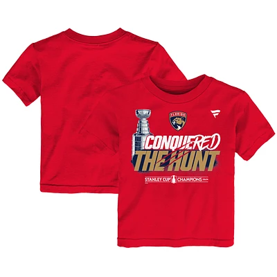 Toddler Fanatics  Red Florida Panthers 2024 Stanley Cup Champions Parade T-Shirt