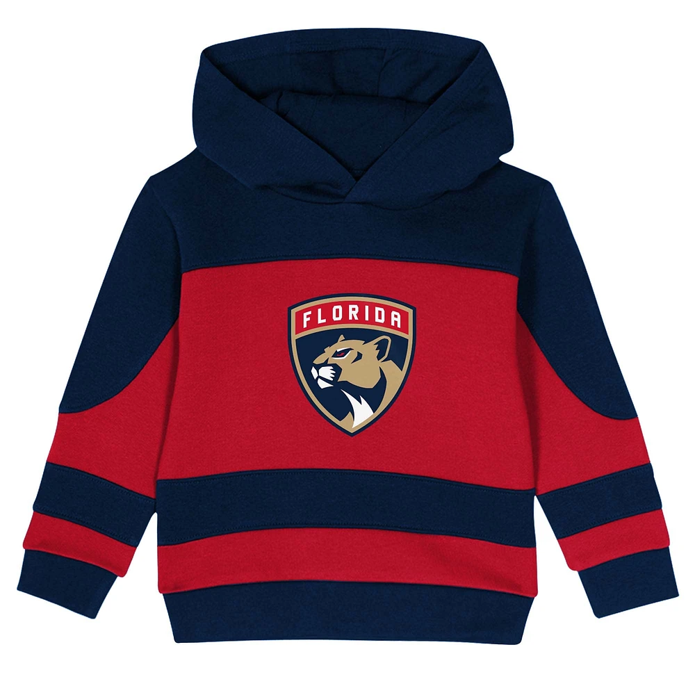 Toddler Navy/Red Florida Panthers Puck Hero Fleece Hoodie and Sweatpants Set