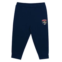 Toddler Navy/Red Florida Panthers Puck Hero Fleece Hoodie and Sweatpants Set