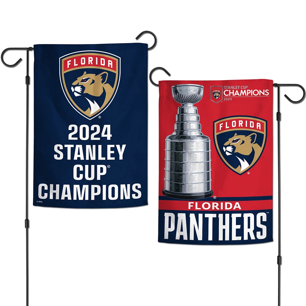 WinCraft Florida Panthers 2024 Stanley Cup Champions 12" x 18" Double-Sided Garden Flag