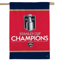 WinCraft Florida Panthers 2024 Champions de la Coupe Stanley 28" x 40" bannière verticale double face