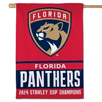 WinCraft Florida Panthers 2024 Champions de la Coupe Stanley 28" x 40" bannière verticale double face