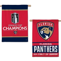 WinCraft Florida Panthers 2024 Champions de la Coupe Stanley 28" x 40" bannière verticale double face