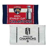 Serviette double face WinCraft Florida Panthers 2024 Champions de la Coupe Stanley Vestiaire 22'' x 42''