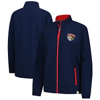 Women's Fanatics  Navy Florida Panthers Authentic Pro Full-Zip Coaches Jacket