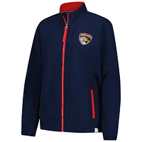 Women's Fanatics  Navy Florida Panthers Authentic Pro Full-Zip Coaches Jacket