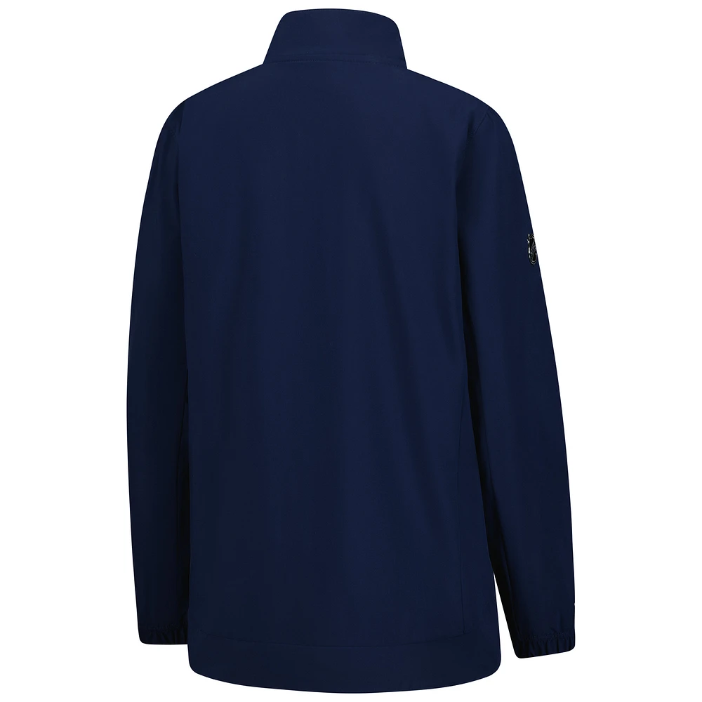 Women's Fanatics  Navy Florida Panthers Authentic Pro Full-Zip Coaches Jacket