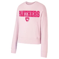 Women's Concepts Sport Pink Florida Panthers Tonal Pullover Sweatshirt