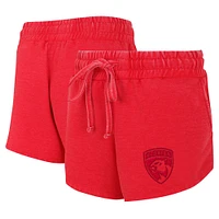 Women's Concepts Sport Red Florida Panthers Volley Fleece Shorts