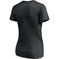 Women's Fanatics Black Florida Panthers Overtime V-Neck T-Shirt