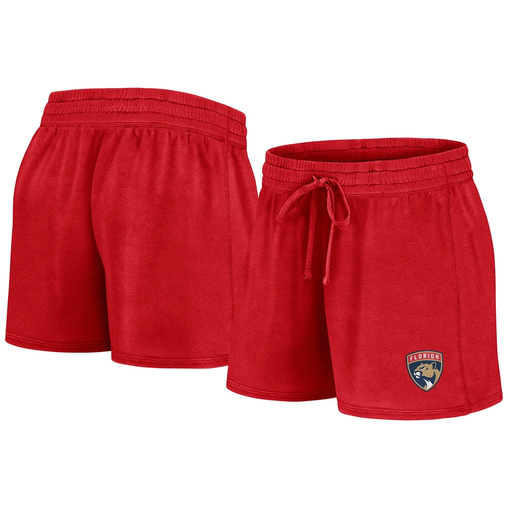 Short rouge Fanatics pour femmes des Florida Panthers du début à la fin