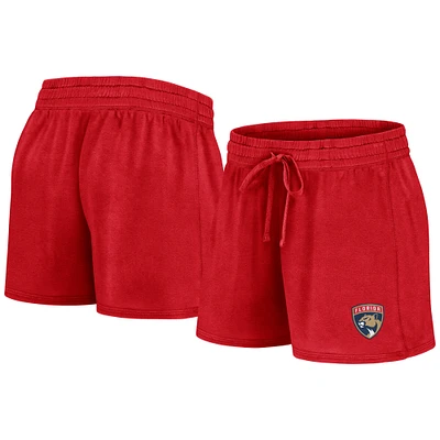 Short rouge Fanatics pour femmes des Florida Panthers du début à la fin