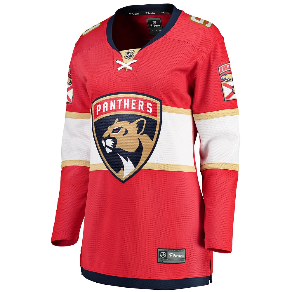 Fanatics pour femmes Sam Bennett rouge Florida Panthers Home Breakaway Replica Maillot