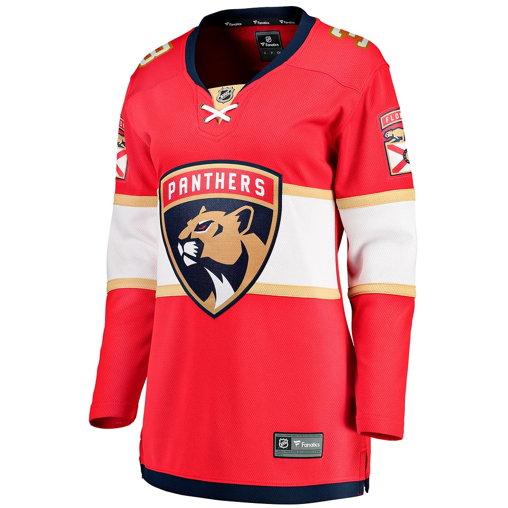 Women's Fanatics Seth Jones Red Florida Panthers Home Breakaway Player Jersey