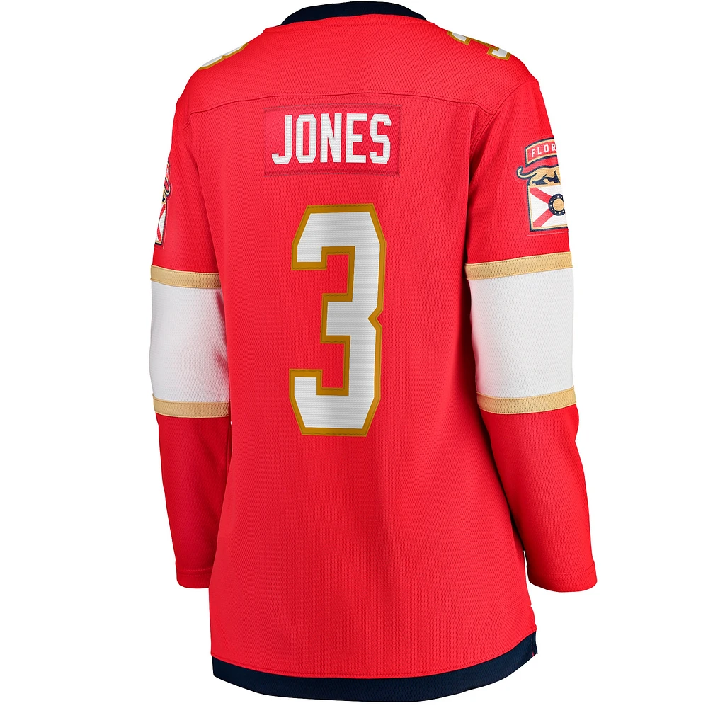 Women's Fanatics Seth Jones Red Florida Panthers Home Breakaway Player Jersey