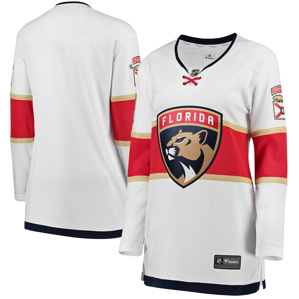 Maillot Breakaway extérieur blanc des Panthers de la Floride Fanatics pour femmes