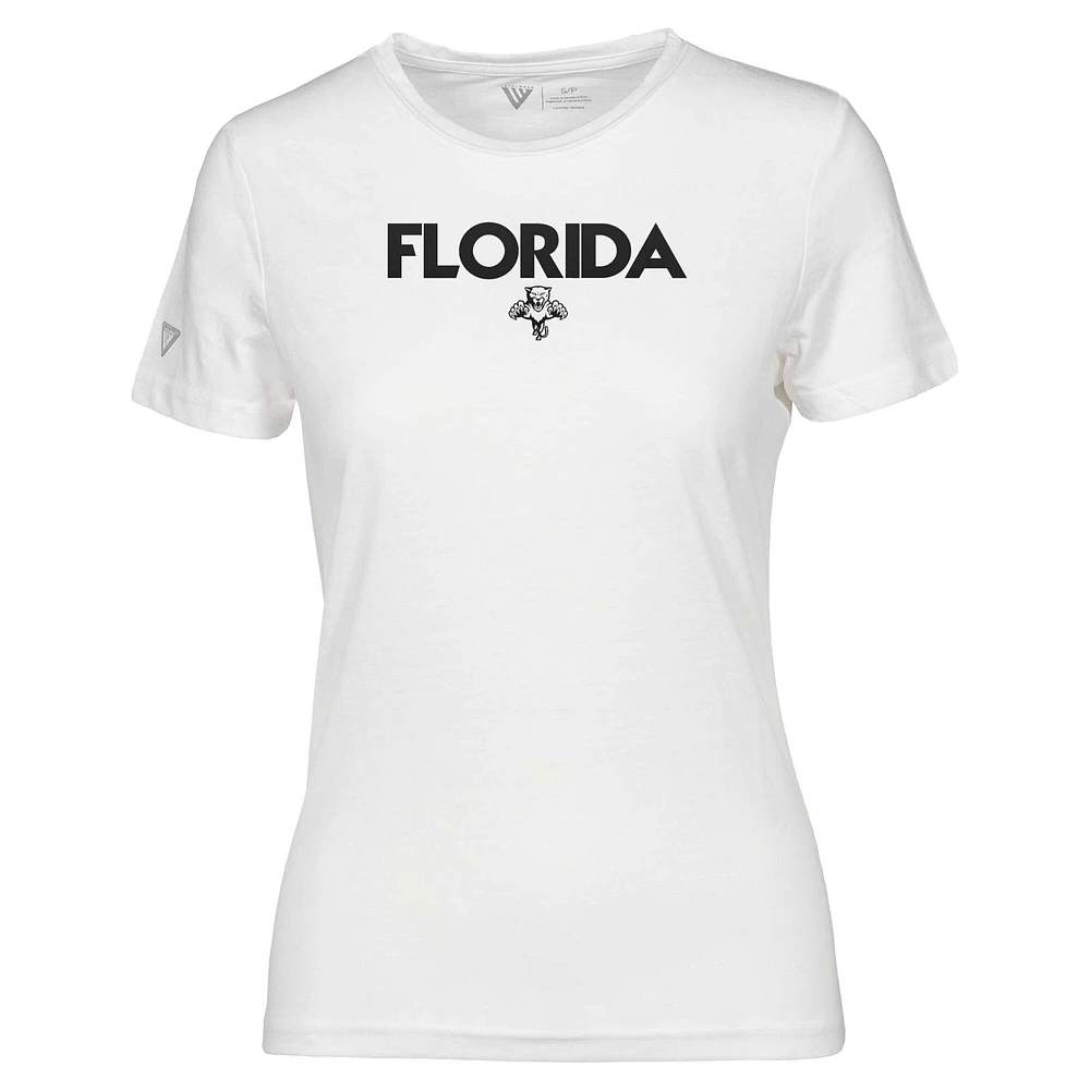 T-shirt capsule Maddox City blanc pour femme des Florida Panthers de Levelwear