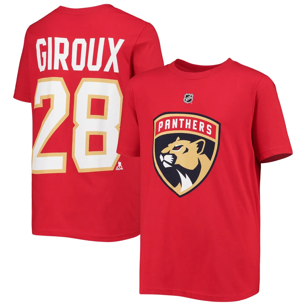 Youth Claude Giroux Red Florida Panthers Name & Number T-Shirt