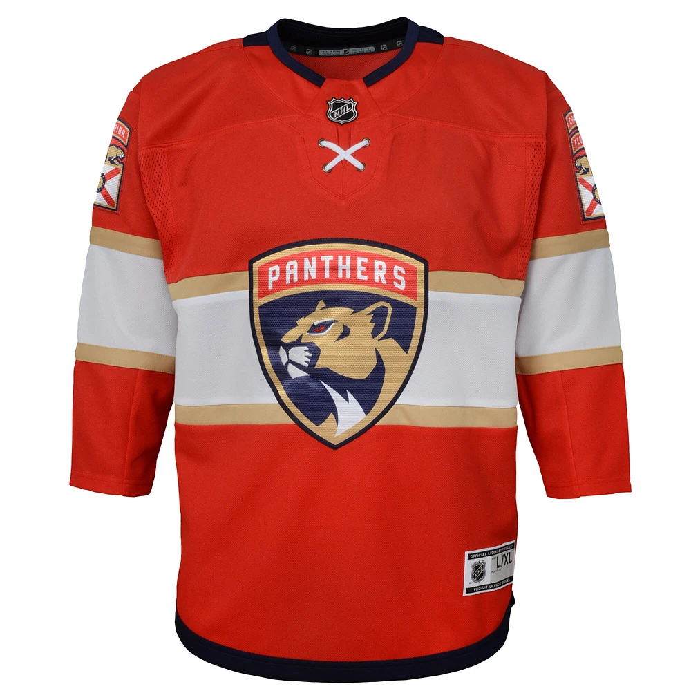 Maillot Premier Domicile Rouge des Panthers de la Floride pour Jeunes
