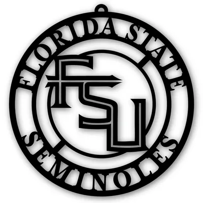 Florida State Seminoles 16'' Team Logo Cutout - Black