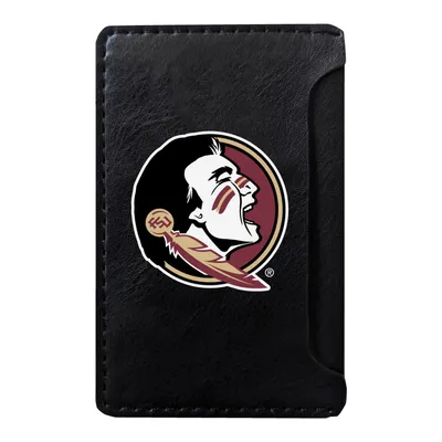 Florida State Seminoles Faux Leather Phone Wallet Sleeve - Black
