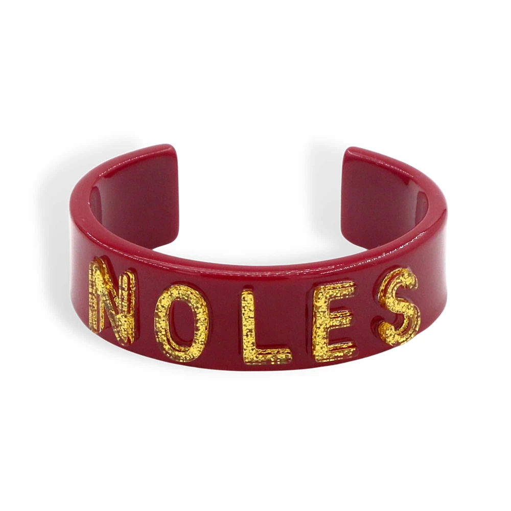 Brianna Cannon Florida State Seminoles Bracelet manchette avec mot-symbole