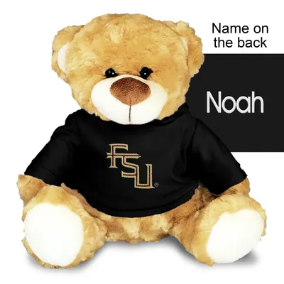 Florida State Seminoles Chad & Jake Personalized 10'' Team Plush Bear - Black