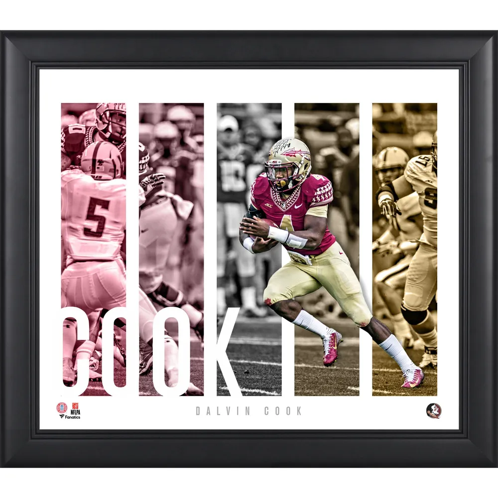 Lids Dalvin Cook Florida State Seminoles Fanatics Authentic Framed 15 x  17 Stitched Stars Collage