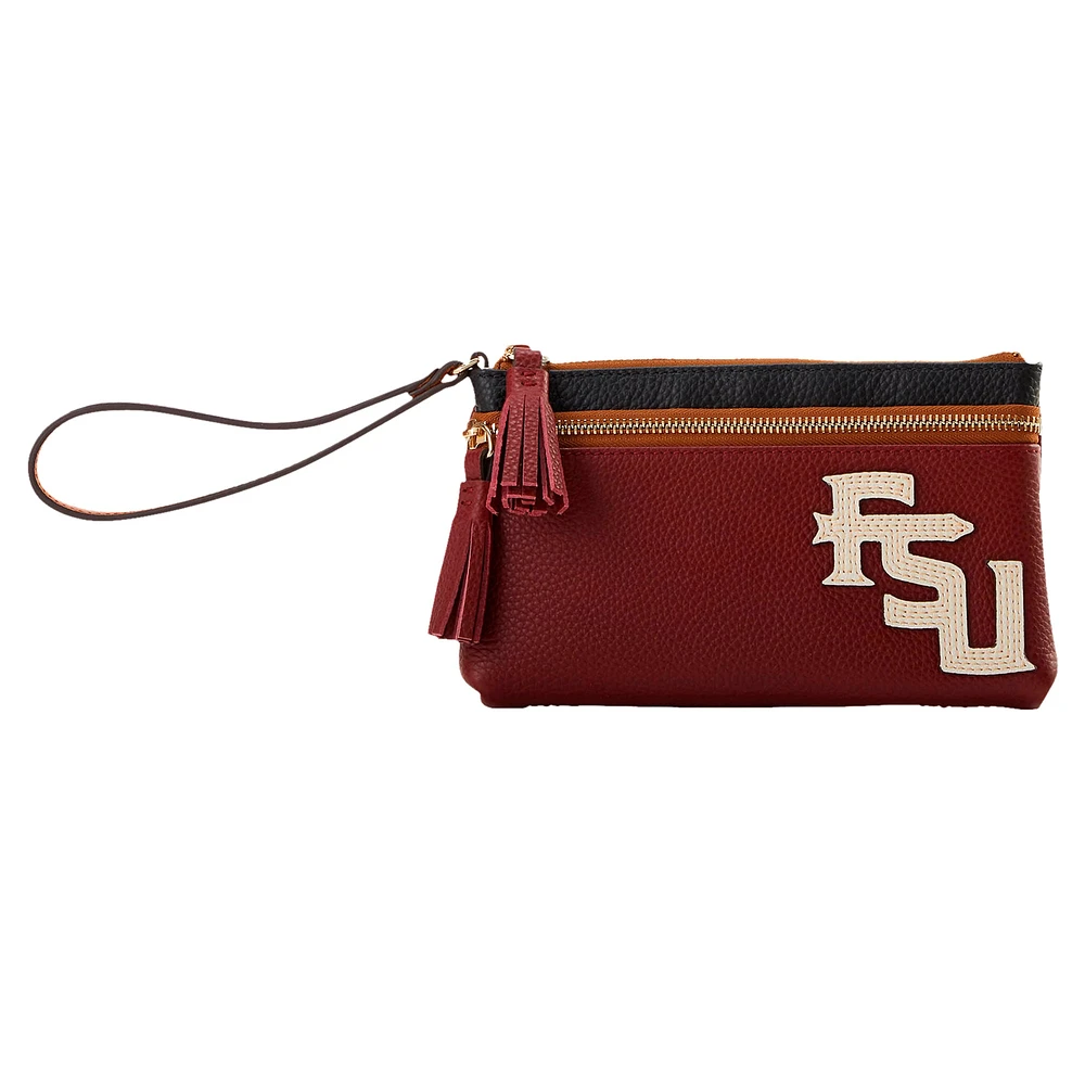 Dooney & Bourke Florida State Seminoles Infield Double-Zip Wristlet