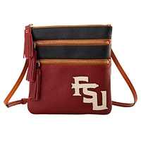 Dooney & Bourke Florida State Seminoles Infield Sac à bandoulière à triple fermeture éclair