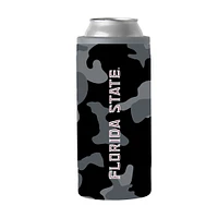 Glacière mince à motif camouflage noir de 12 oz des Florida State Seminoles