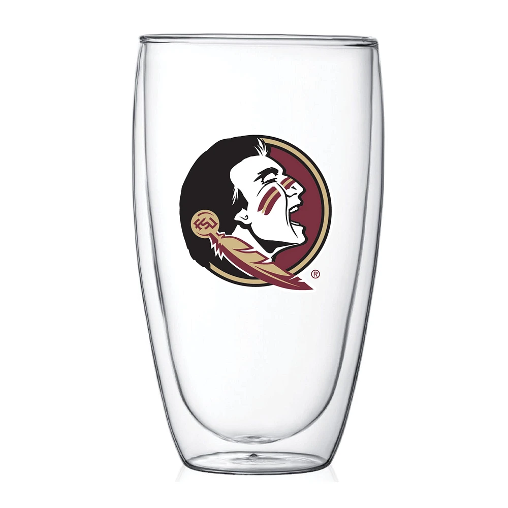 Seminoles de l'État de Floride 15 oz. Verre thermo à double paroi