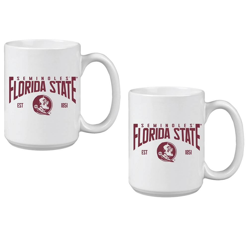 Florida State Seminoles 15oz. Established Ceramic Mug Two-Set