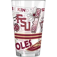 Seminoles de l'État de Floride 16 oz. Verre à pinte indigène