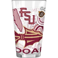 Seminoles de l'État de Floride 16 oz. Verre à pinte indigène