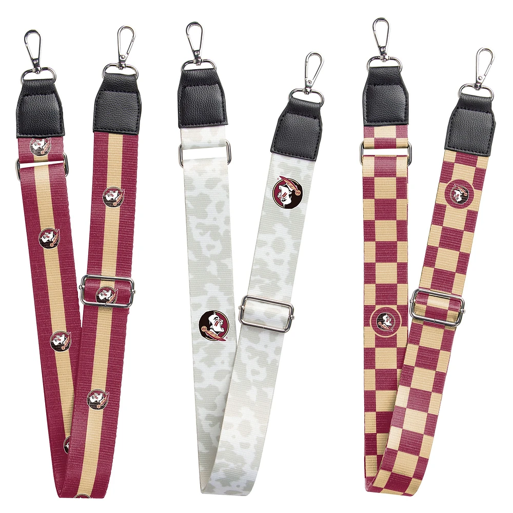 Florida State Seminoles 3-Pack Bag Strap Set