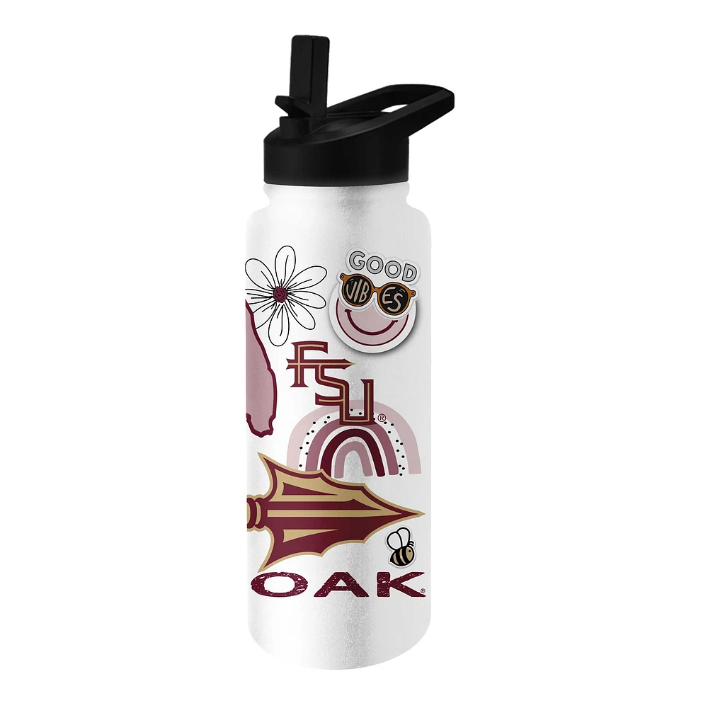 Seminoles de l'État de Floride 34 oz. Bouteille Quencher native