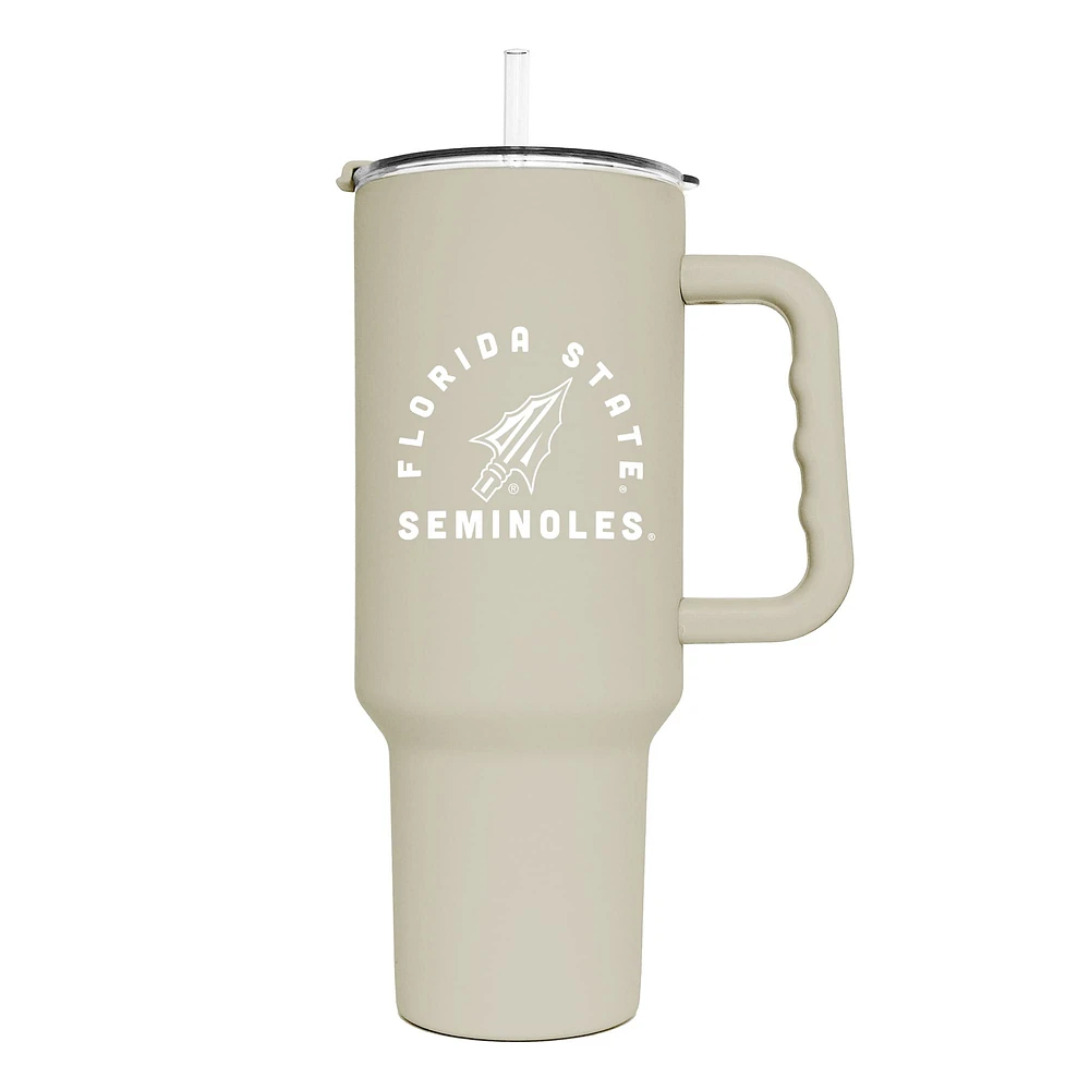 Séminoles de l'État de Floride 40oz. Gobelet Sable Soft Touch